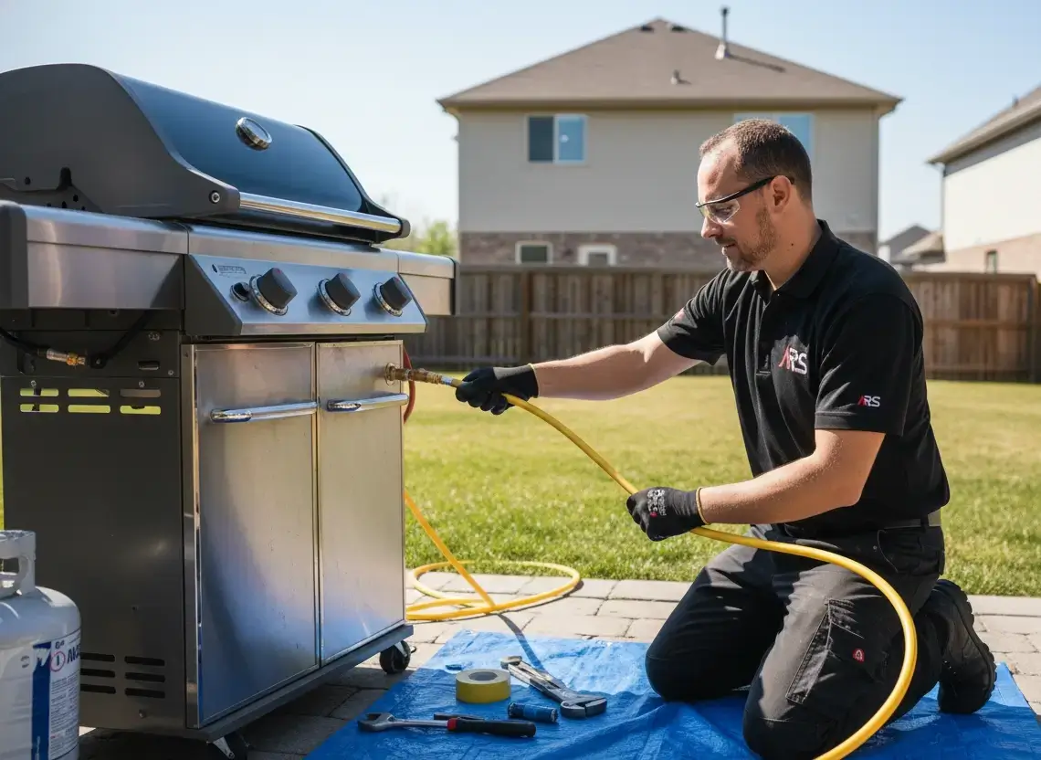 Outdoor Bbq Grill Gas Line Hookup Installation